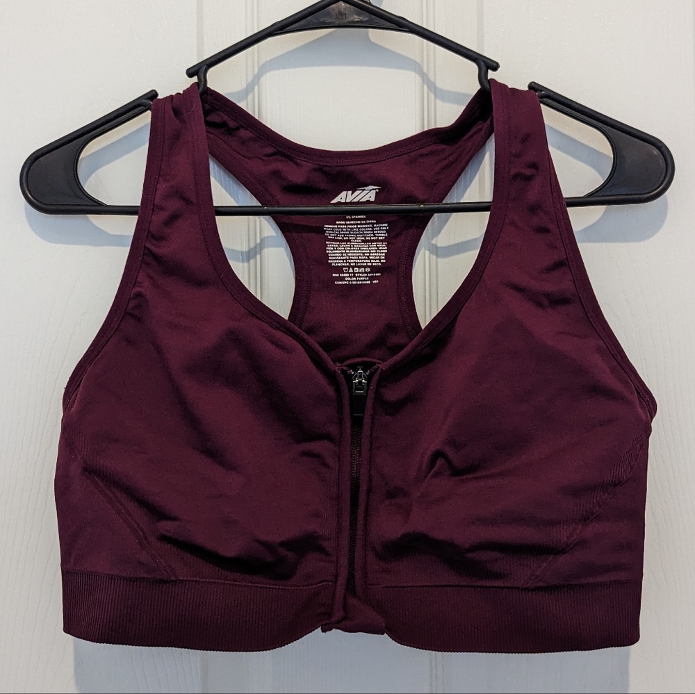 Maroon Sports Bra